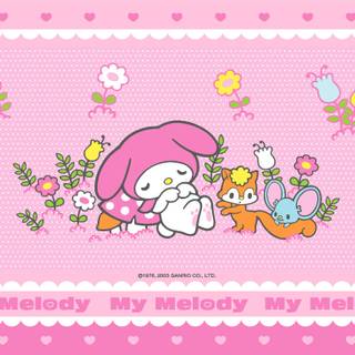 My Melody computer wallpaper