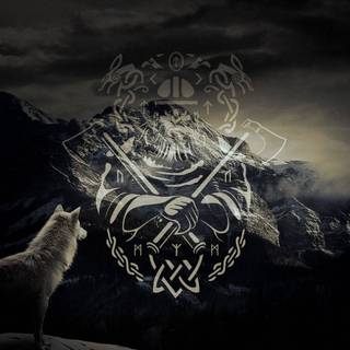 Nordic runes wallpaper