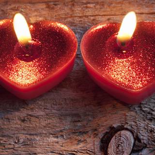 Valentine candle wallpaper
