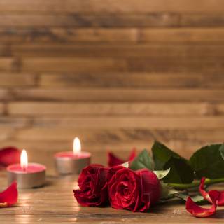 Valentine candle wallpaper