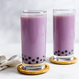 Spring bubble tea wallpaper