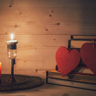 Valentine candle wallpaper