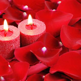 Valentine candle wallpaper