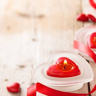 Valentine candle wallpaper