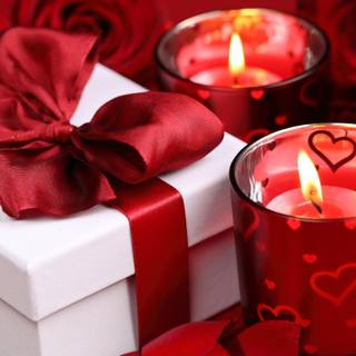 Valentine candle wallpaper