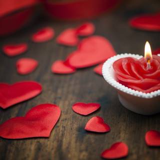 Valentine candle wallpaper