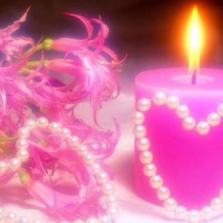 Valentine candle wallpaper