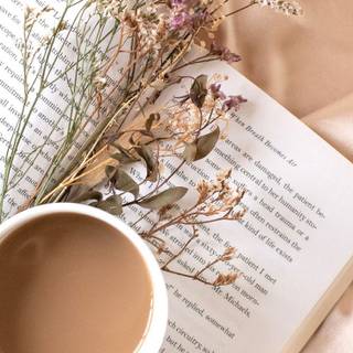 Spring book aesthetic wallpaper