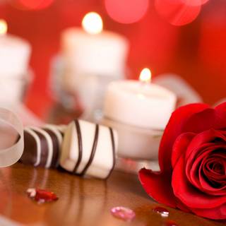 Valentine candle wallpaper