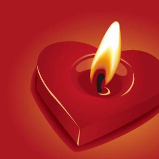 Valentine candle wallpaper