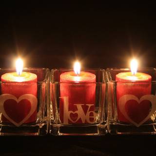 Valentine candle wallpaper