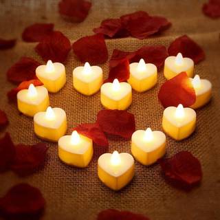 Valentine candle wallpaper