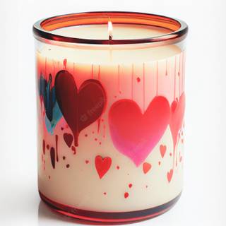 Valentine candle wallpaper