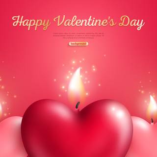 Valentine candle wallpaper