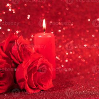 Valentine candle wallpaper