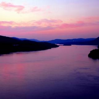 Purple river wallpaper