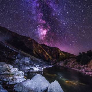 Purple river wallpaper