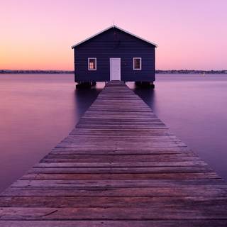 Purple river wallpaper