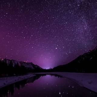 Purple river wallpaper