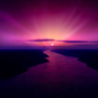 Purple river wallpaper