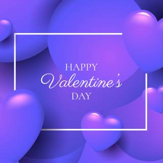 Valentine hearts purple wallpaper