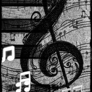 Music black and white wallpaper