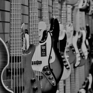 Music black and white wallpaper