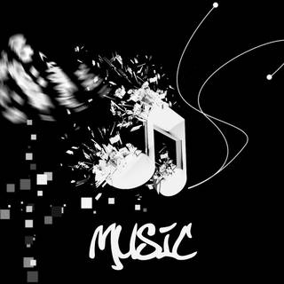 Music black and white wallpaper