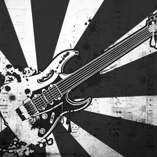 Music black and white wallpaper
