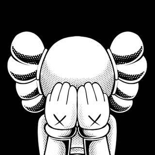 Black Kaws wallpaper