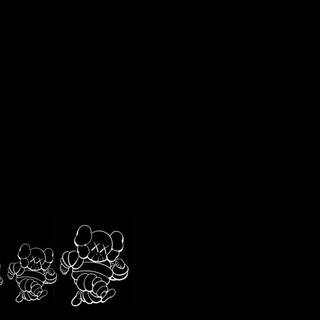 Black Kaws wallpaper