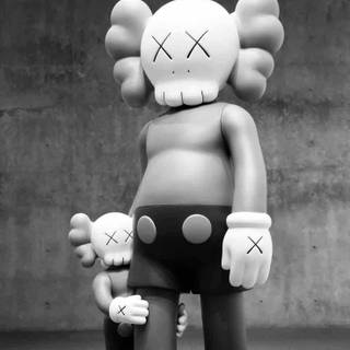 Black Kaws wallpaper