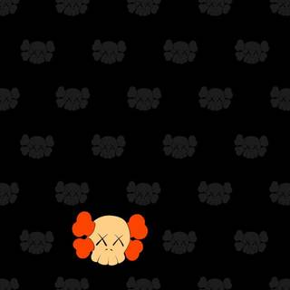 Black Kaws wallpaper