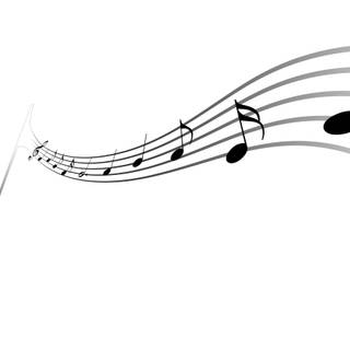 Music black and white wallpaper