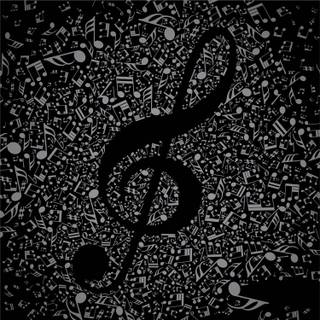 Music black and white wallpaper