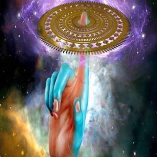 Cosmic Krishna wallpaper