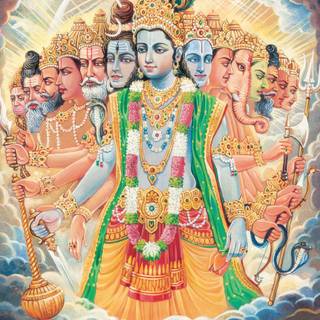 Cosmic Krishna wallpaper