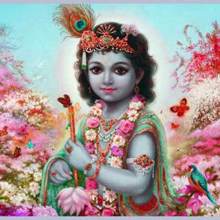 Cosmic Krishna wallpaper