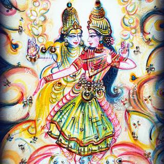 Cosmic Krishna wallpaper