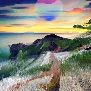 Scenery painting wallpaper