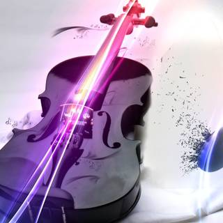 Black violin wallpaper