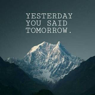 There Is No Tomorrow wallpaper