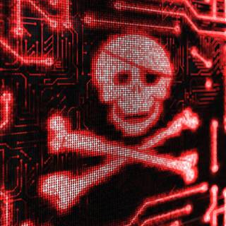 Hacker red wallpaper