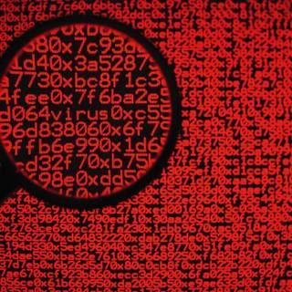 Hacker red wallpaper