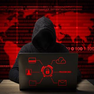 Hacker red wallpaper