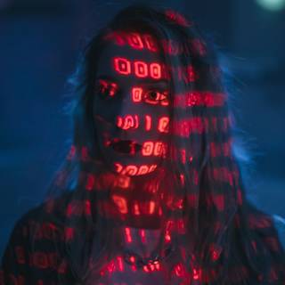 Hacker red wallpaper