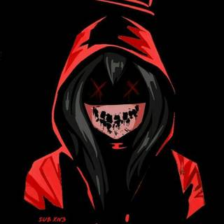 Hacker red wallpaper