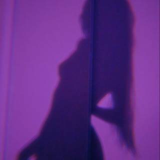 Purple shadow girl wallpaper
