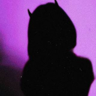 Purple shadow girl wallpaper