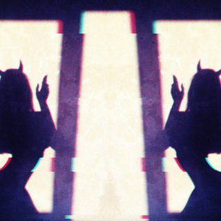 Purple shadow girl wallpaper